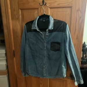Jean Button Up Shirt